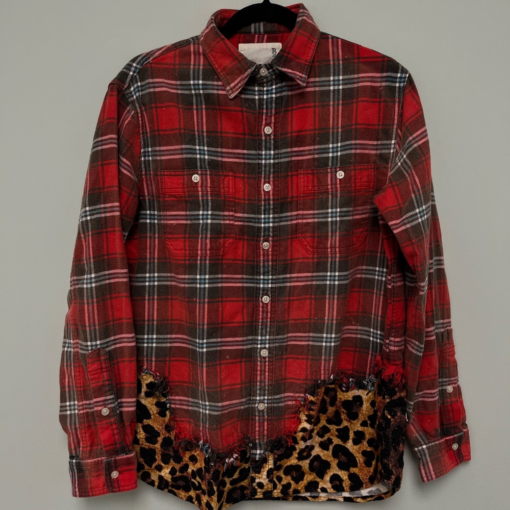 R13 Tattered Hem Shirt. Size small. - Picture 7 of 11